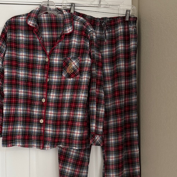 Ralph Lauren Red and Black Plaid Pajama Set - Picture 2 of 6